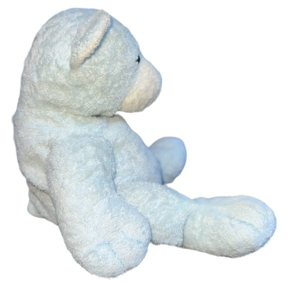 Ty Pluffies Tinker Baby Blue Bear Stuffed Animal plush 2003 Bean Bottom - Picture 5 of 6